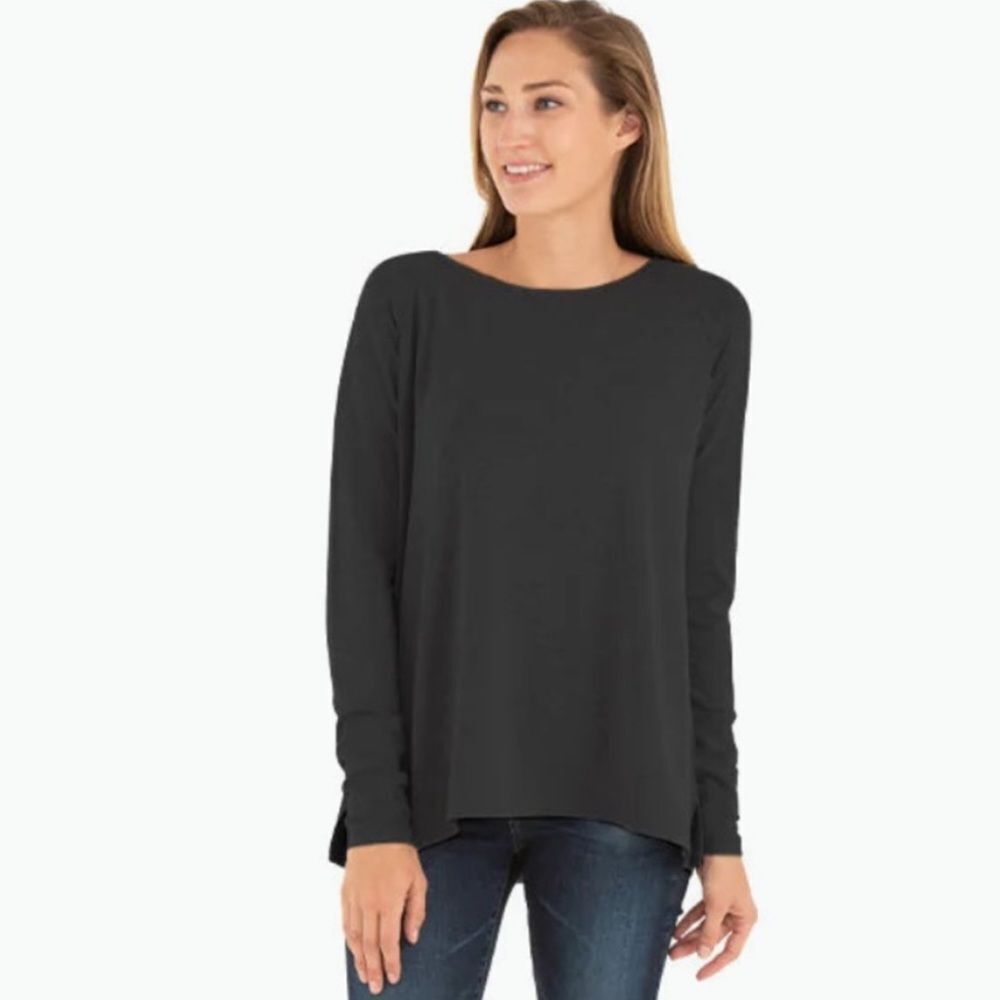 Free Fly Apparel Women's Long Sleeve Tee - Black